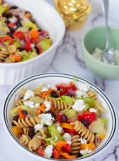 High Protein Pasta Salad (Easy Vegetarian Recipe)